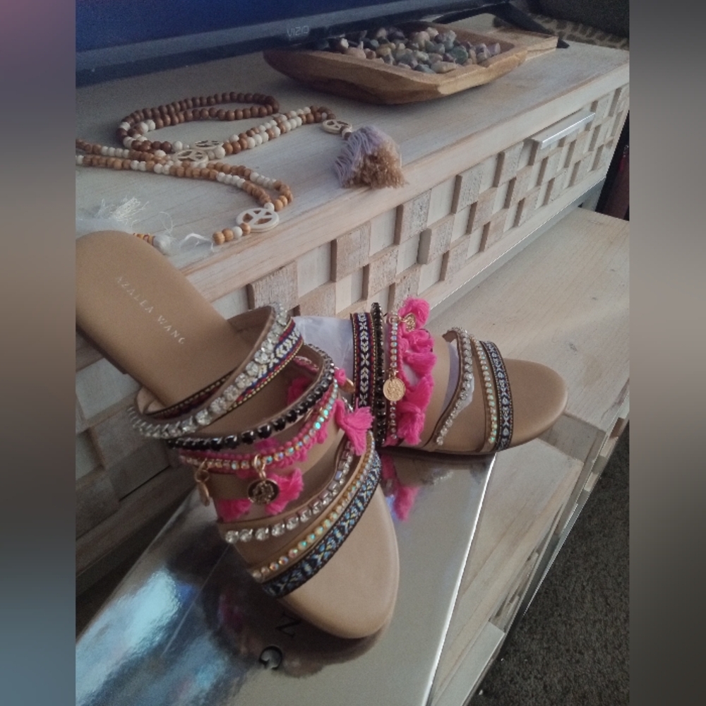 🔥Azelea Wang lucena multi embellished sandal